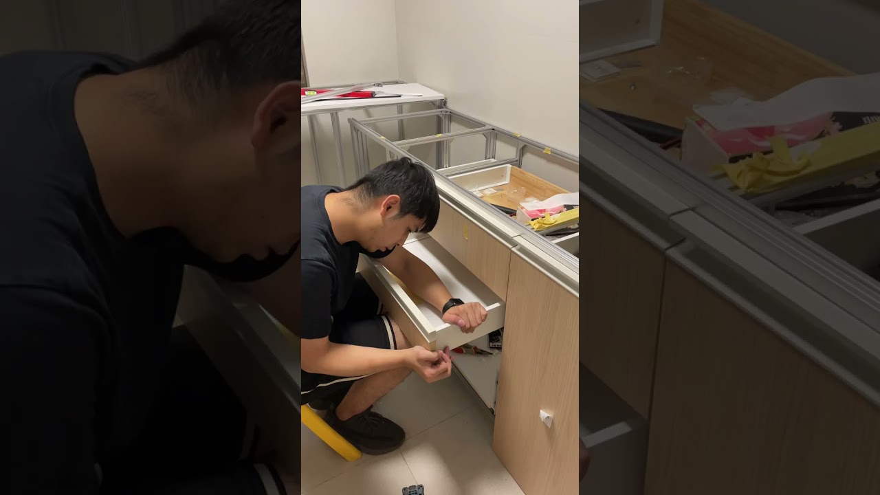 铝型材竟然可以用来搭建橱柜！