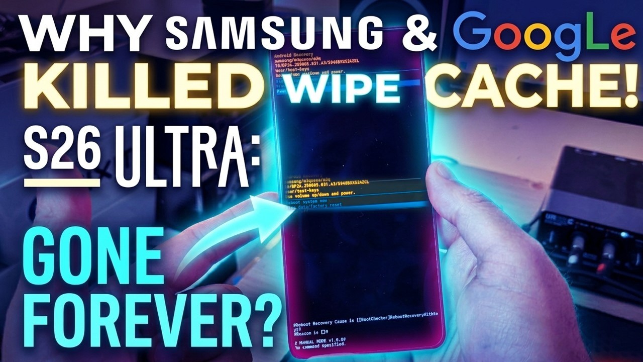 Samsung & Google Killed Wipe Cache: How to Fix Your S26 Now (2026)
