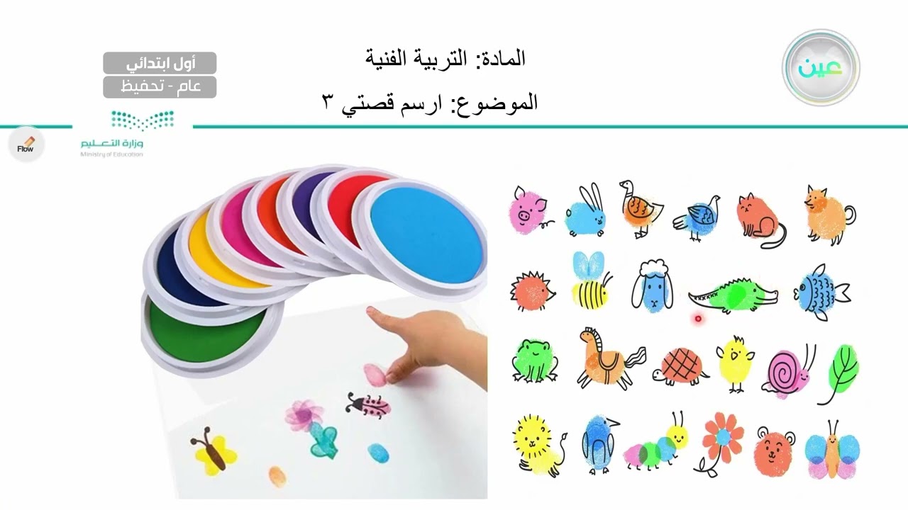 أرسم قصتي (3) - التربية الفنية - أول ابتدائي