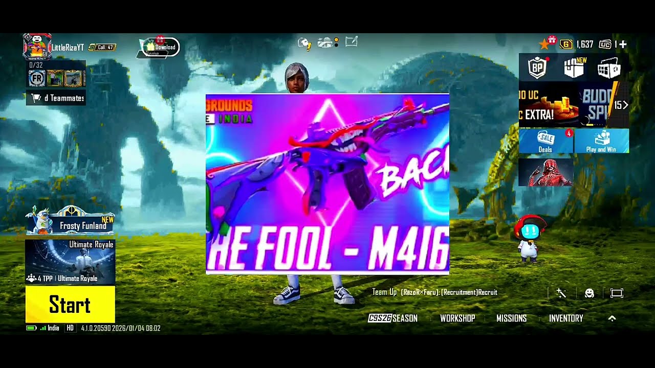 🤯 BGMI NEXT M416 NEW M416 KILL MASSAGE 4.2 BGMI 😱 ULTIMATE SET BGMI M416 FOOL BACK BGMI GLACIER BACK