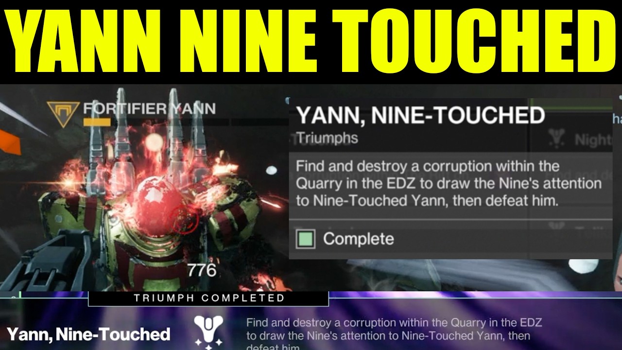 Destiny 2 - find and destroy a corruption within the quarry in the edz | Yaan nine touched triumph