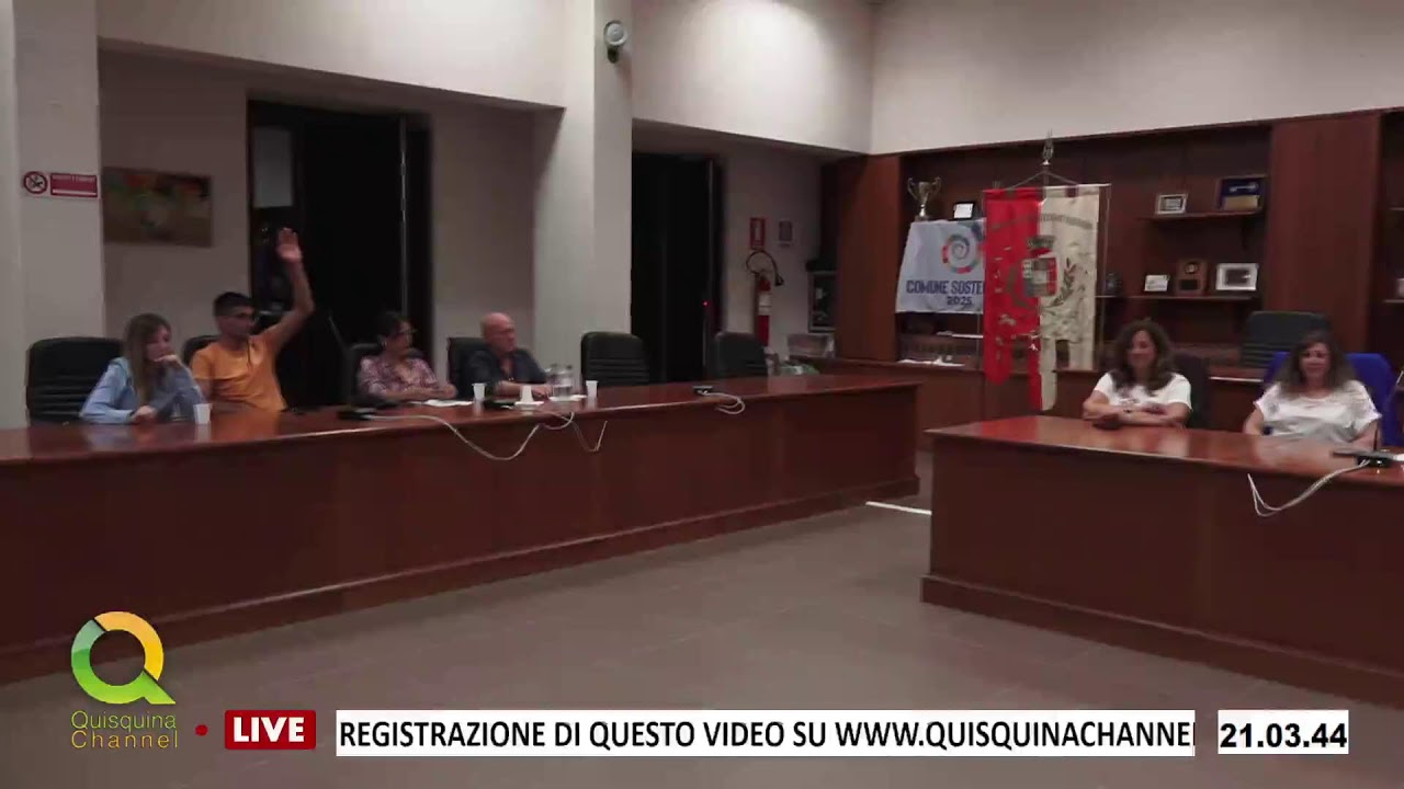 Adunanza del Consiglio Comunale di Santo Stefano Quisquina del 29 luglio 2025
