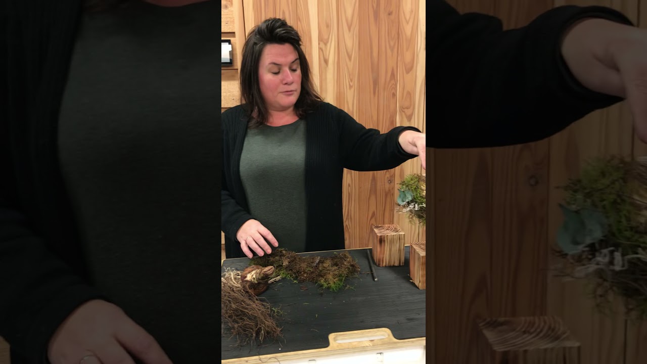 Bloemstuk Amaryllisbol opmaken