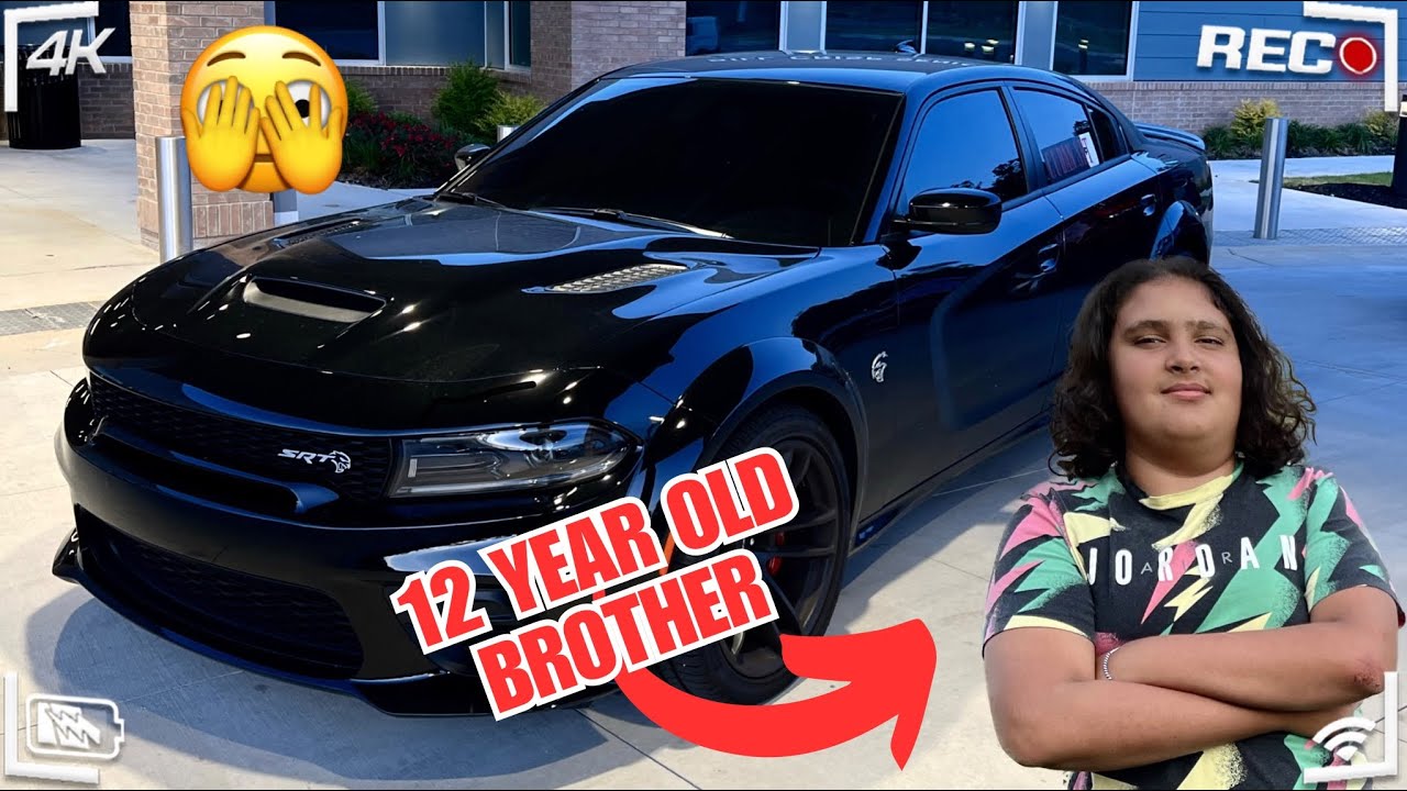 12 YEAR OLD DRIVES 717HP DODGE CHARGER HELLCAT