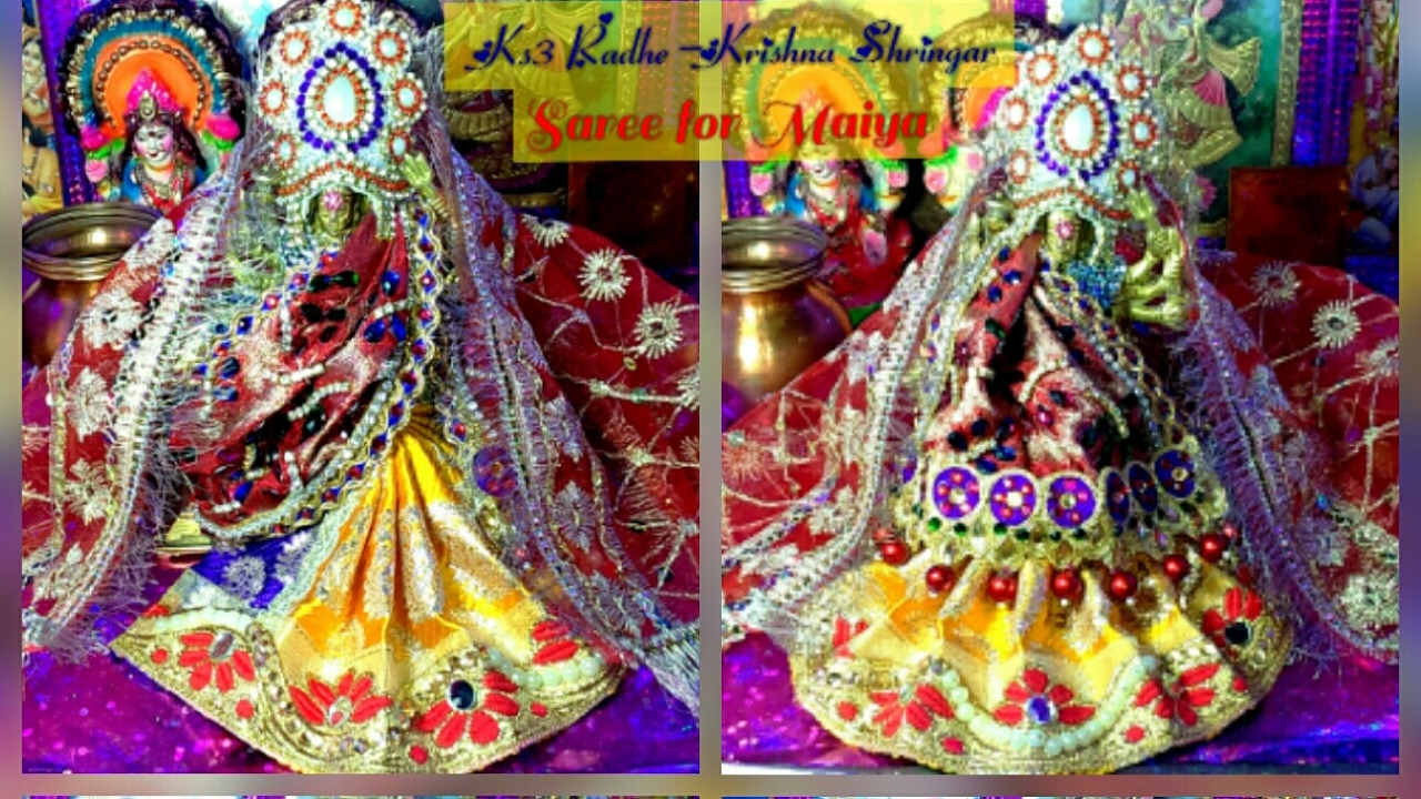 Designer Bnarsi Heavy work Saree/Lehnga saree Mata Rani/Durge Maa/Radha Maa/Sita Mata-5,part1/2