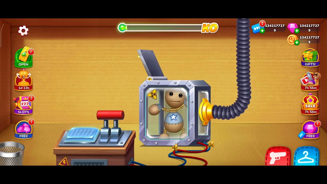 Playing kick the buddy