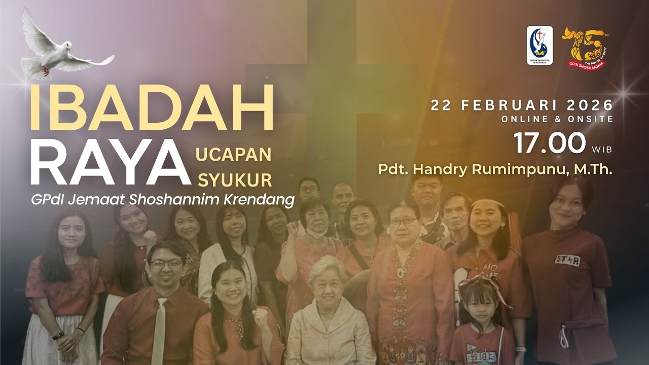 Ibadah Raya 2 - Minggu, 22 Februari 2026 || Pdt. Handry Rumimpunu, M.Th.