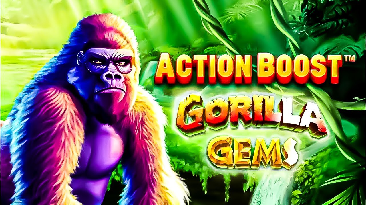 Gorilla Gem Action Boost *BIG WIN* | Low Roller Stakes #slots #slotswins #casino #trending