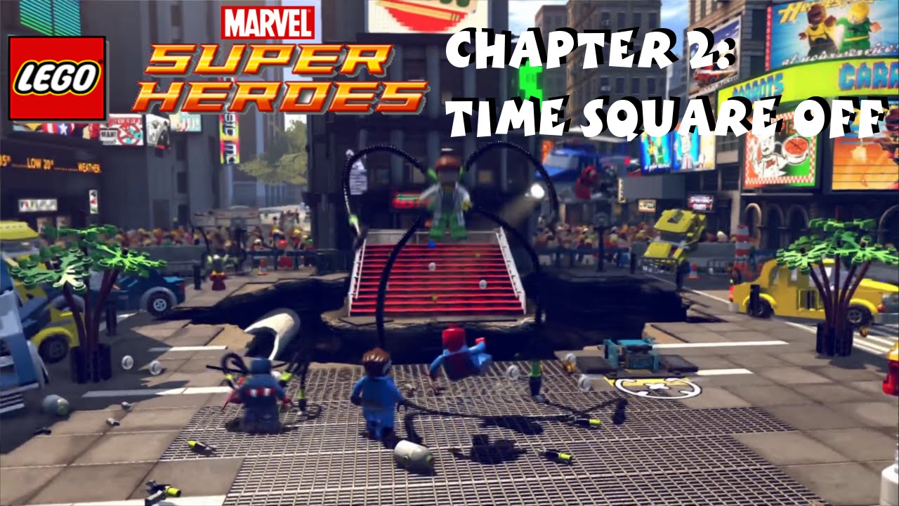 Lego Marvel Super Heroes  PS4 Gameplay 1080P Times Square Off
