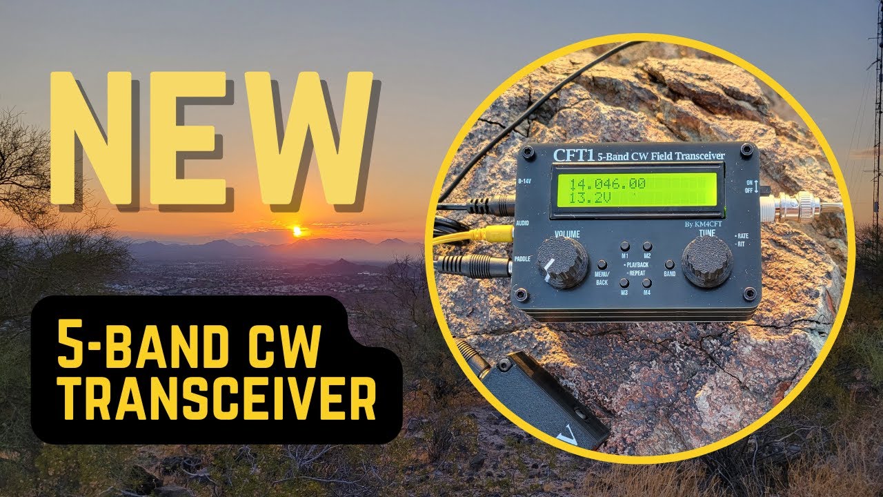 Представляем компактный портативный QRP CW полевой трансивер CFT1 #hamradio