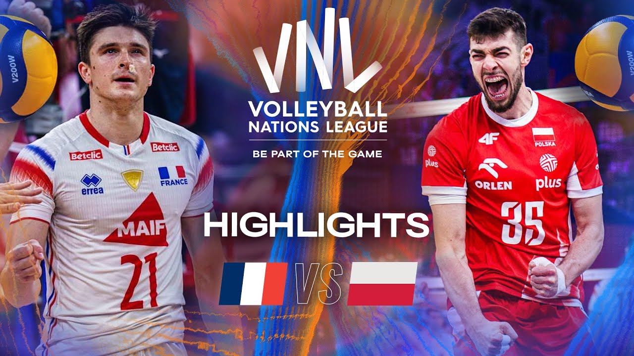 France 🇫🇷 vs. Poland 🇵🇱 - Highlights | Week 3 | Men's VNL 2025