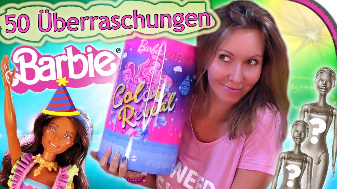 Barbie Color Reveal Slumber Party auspacken 🤩 50 Überraschungen 🎁 Pyjama Party 🎉 deutsch 🦄
