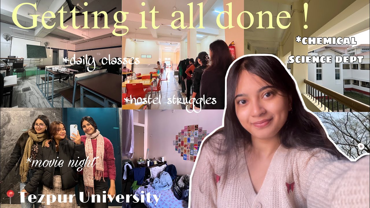 Realistic Days In The Life of a UNI Student 🙇🏻‍♀️| Tezpur university ✨| hostel struggle,campus life