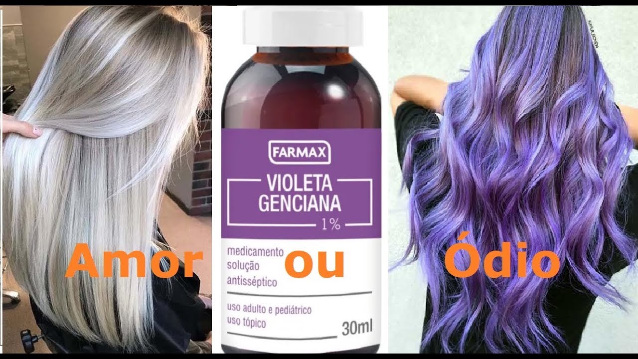 Como remover o álcool da Violeta Genciana para remover o amarelo dos cabelo - Heder Freire