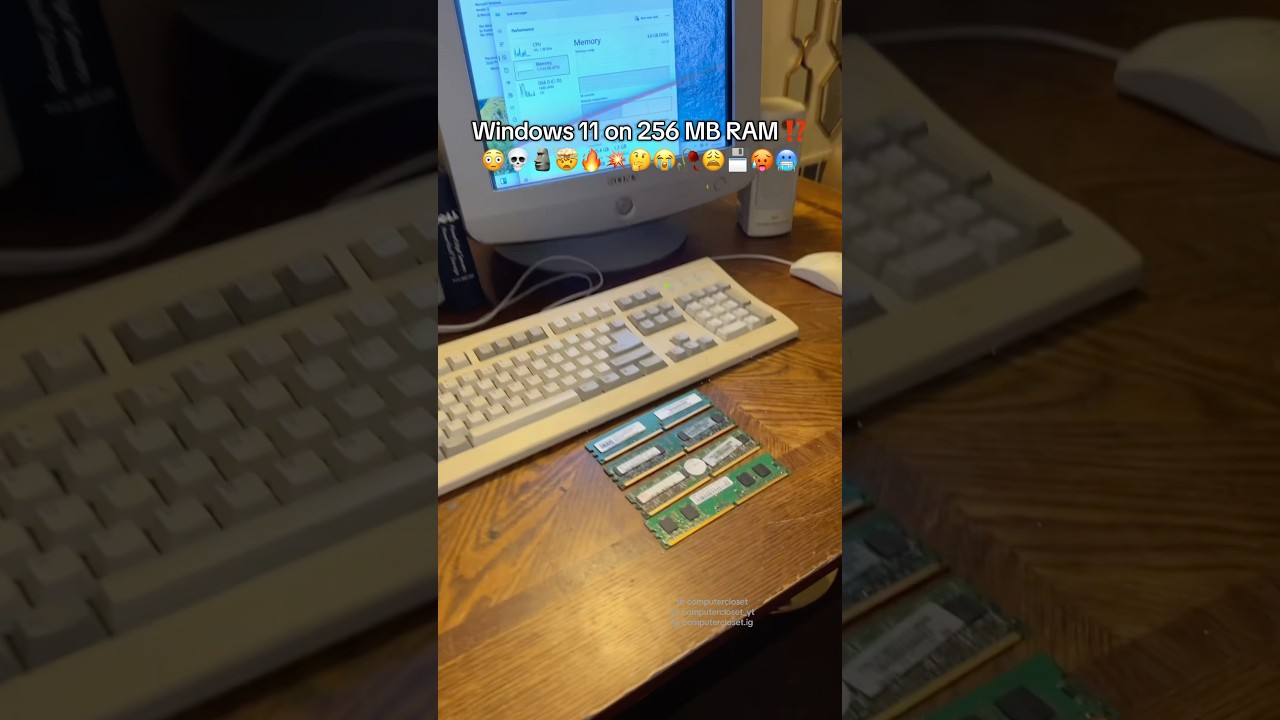 Windows 11 can recognize DDR2 RAM 🥵🥶😹💀🗿💯👌🔥💾 #pc #computer #windows #tech