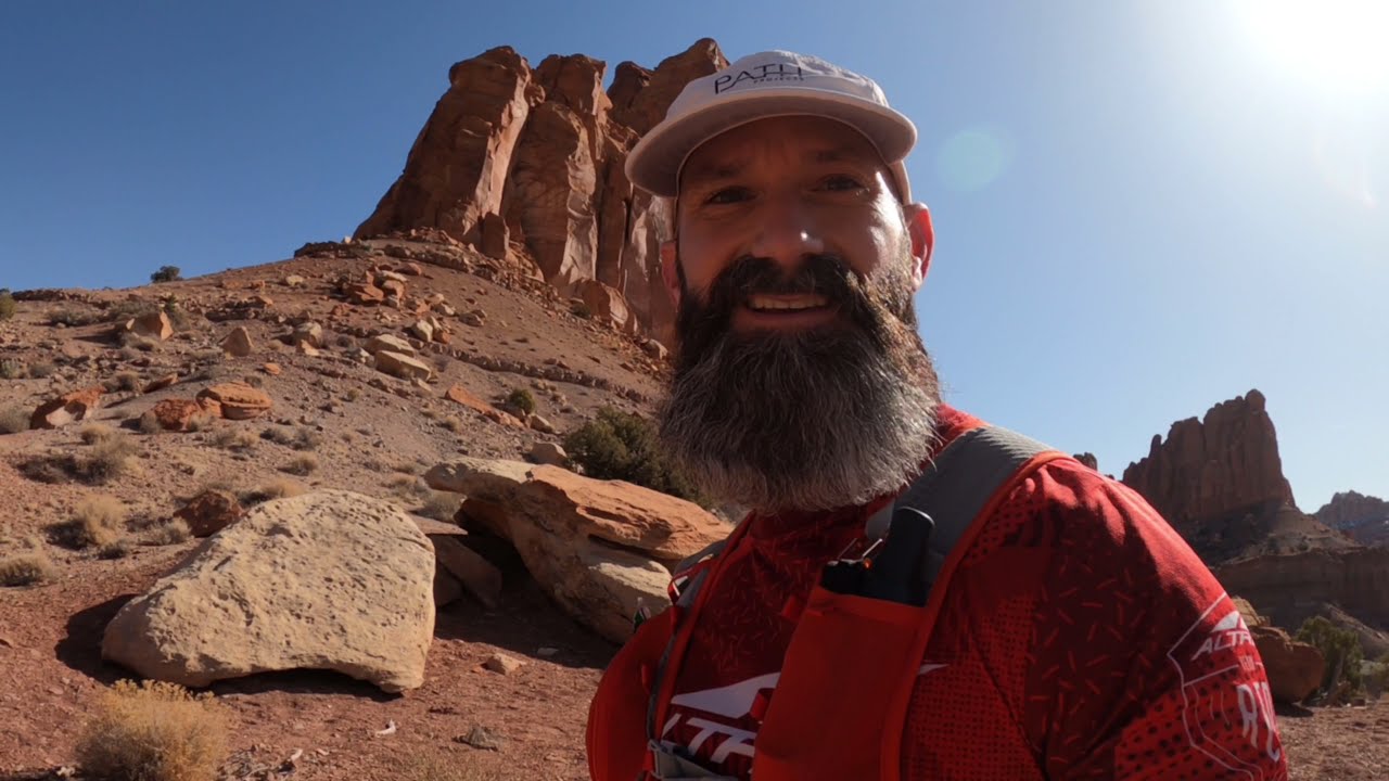 Running Chimney Rock Canyon & Lower Spring Canyon Routes in Capitol Reef National Park Utah