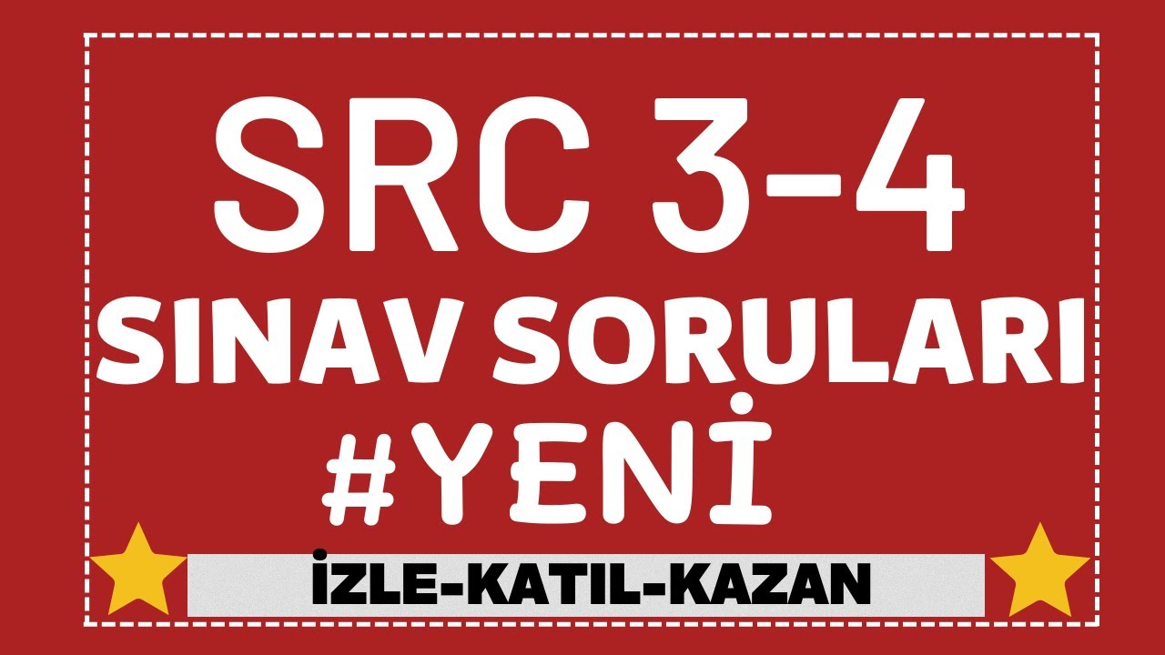 #SRC4 #SRC3 #YAZILI2025  #ÖRNEK #SINAV #SORULARI -27
