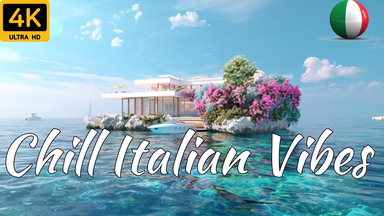 🇮🇹 Chill Mediterranean Music 🎶2+ Hours Scenic Amalfi Coast & Lake Como Relaxation 4K