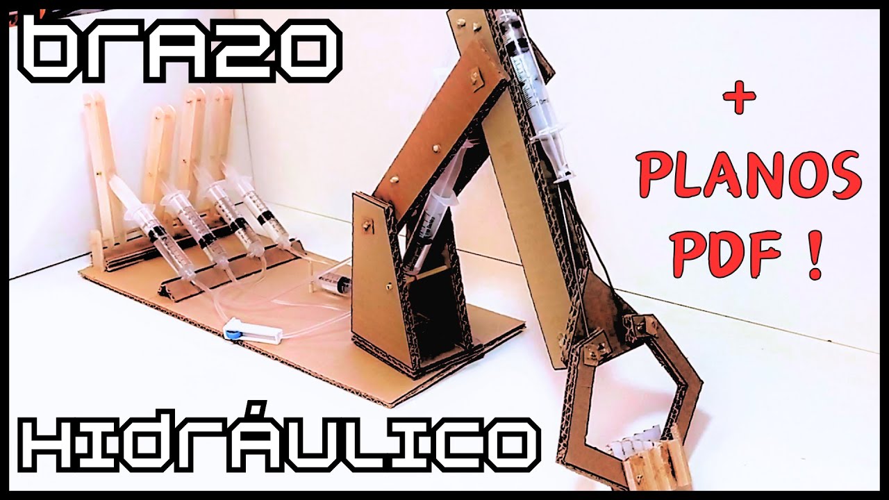 Cómo Hacer un BRAZO HIDRÁULICO + PLANOS