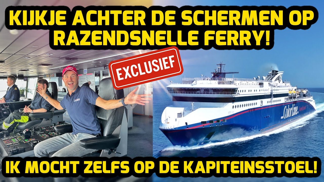 KIJKJE ACHTER DE SCHERMEN OP RAZENDSNELLE FERRY! IK MOCHT ZELFS OP DE KAPITEINSSTOEL! #320