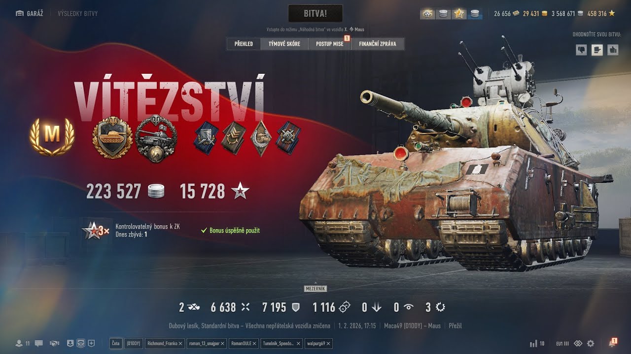 Maus - 6,5k Dmg - Myška Máca poprvé