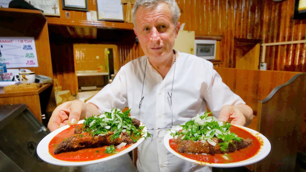 Georgian STREET FOOD in KUTAISI - Kebabs & Nazuki + Attractions | Georgia