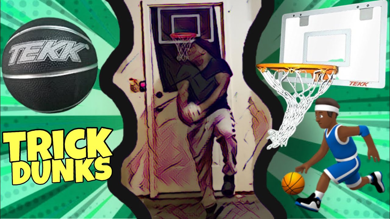 TRICK DUNKS ON TEKK MINI HOOP | NATE ROBINSON TEKK MINI HOOP DUNK REVIEW | Tekk hoop dunk review