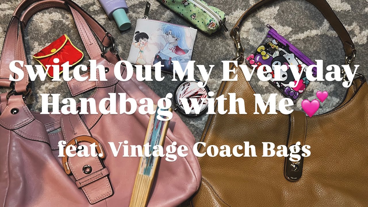 Switch Out my Everyday Bag with Me | featuring VINTAGE COACH BAGS