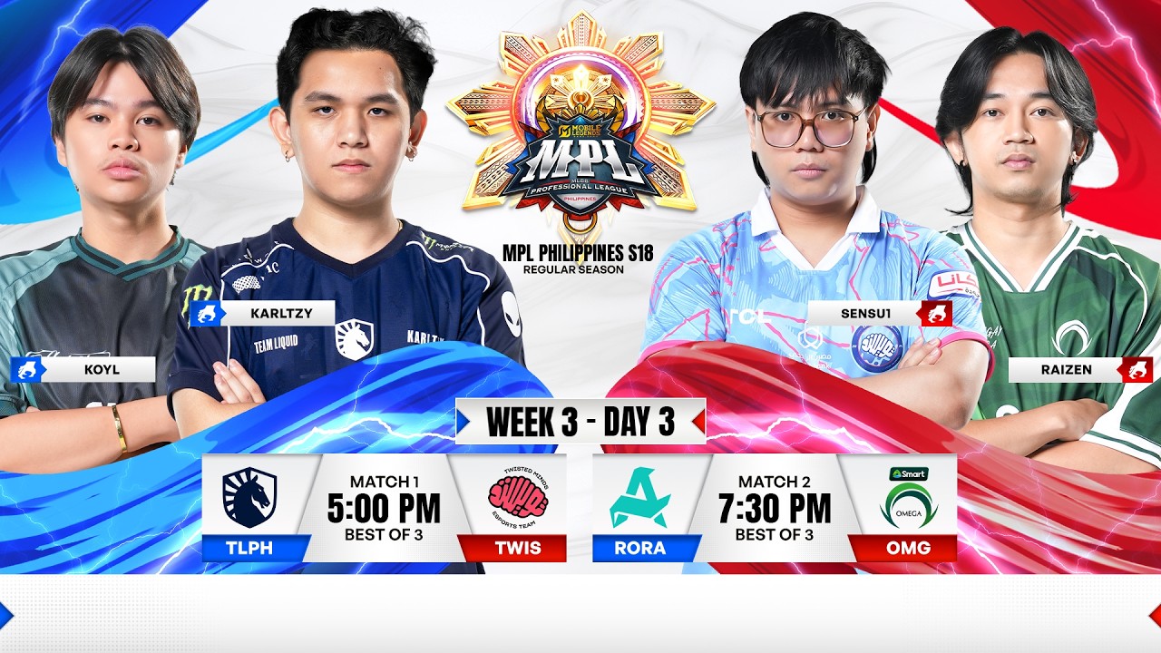 🔴 LIVE | MPL PH S18 | ENGLISH - Week 3 Day 3