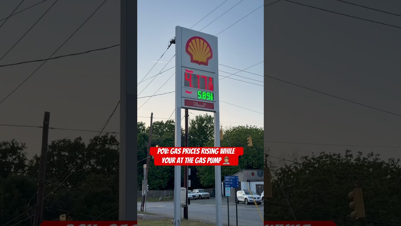 Gas Prices Rising While at the Gas Pump #shorts #money #finance #economy #gasprices #breakingnews