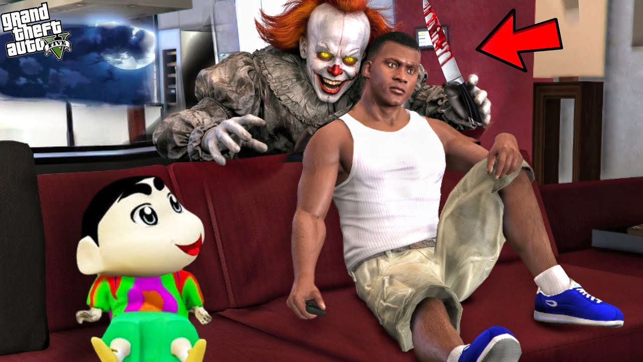Franklin Finally Killed Pennywise In Los Santos || Gta 5