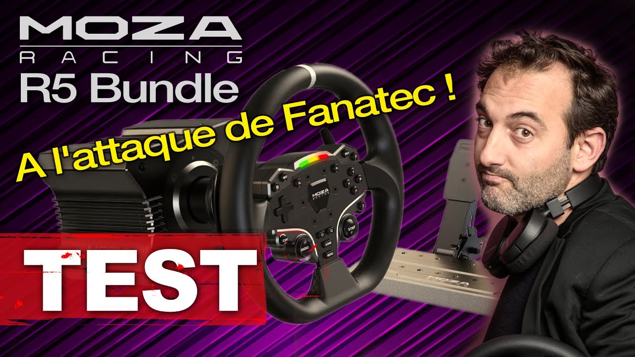 Test du Moza R5 Bundle : Un Direct Drive face au Fanatec CSL DD