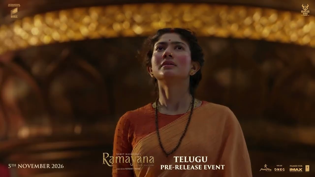 Sai Pallavi Mesmerizes Everyone with Her Singing, What a Voice 👏❤️ @ #Ramayana Telugu Pre Release