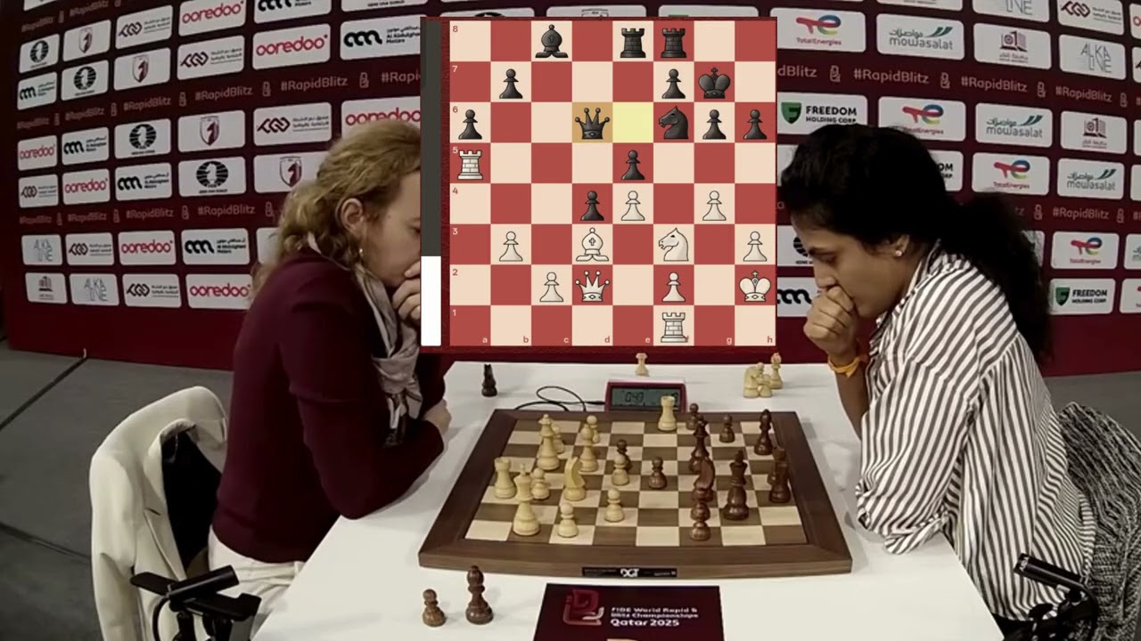 Stefanova vs Harika: Final Moments | Women’s World Rapid 2025 ♟🔥