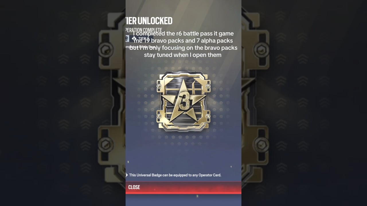 I completed the r6 battle pass 