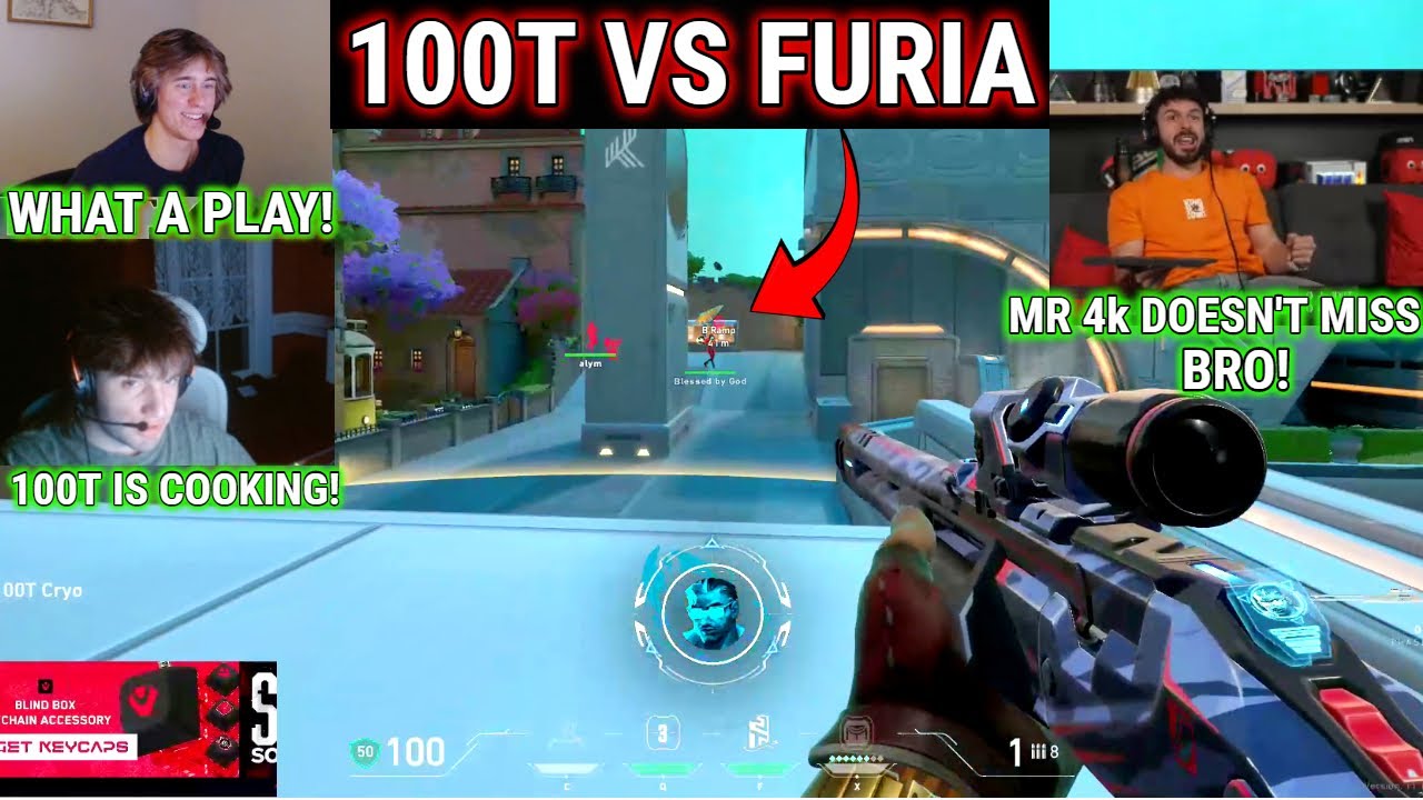 Tarik, Mada & Skuba React to 100T Vs FURIA Crazy Game in Sentinels Invitational 2025