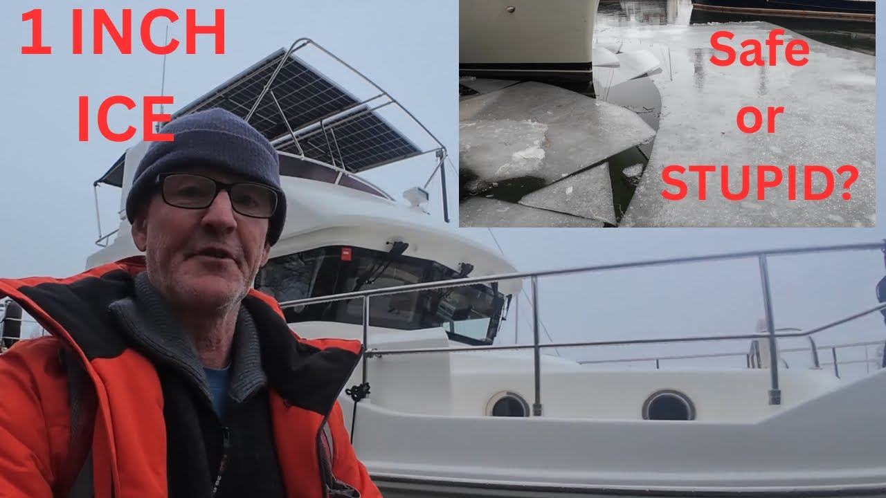 FROZEN IN: Docking in 1” Ice | Nordhavn winter cruising