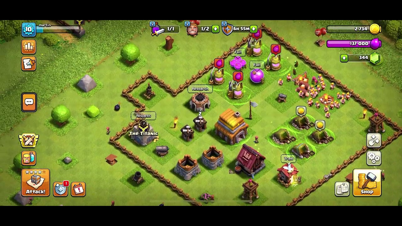 Play Clash of Clans please