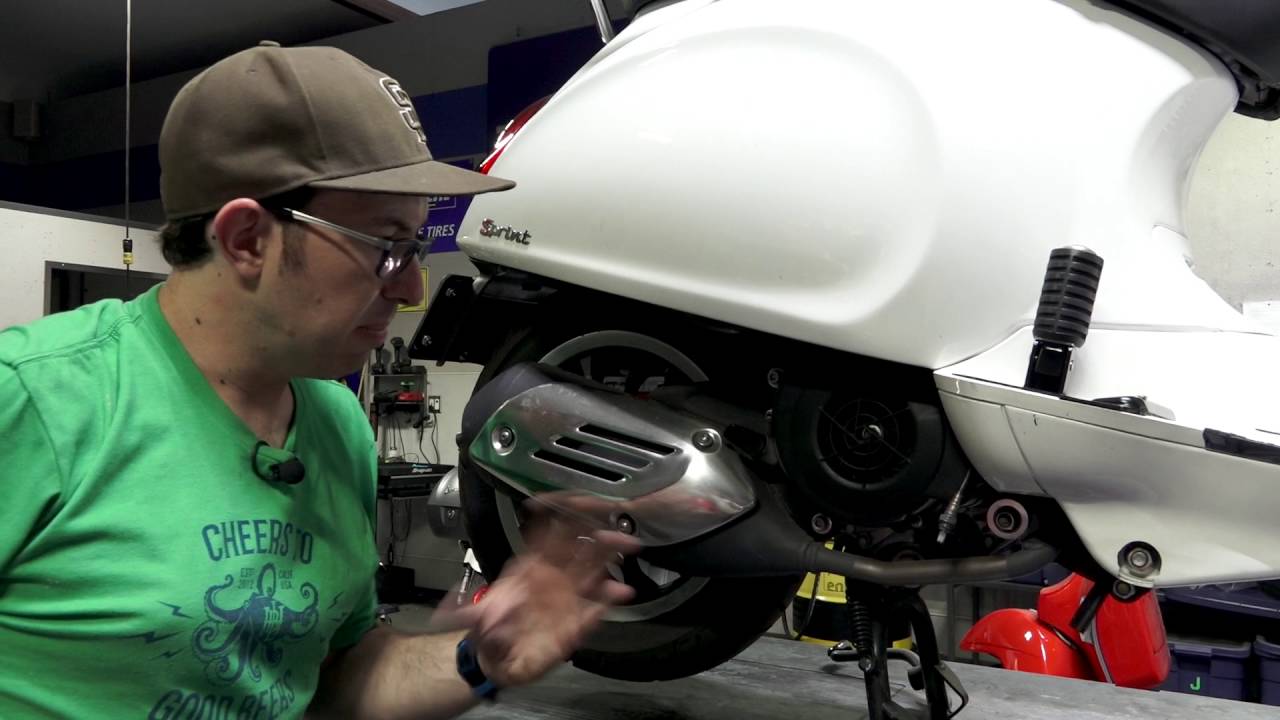 Exhuast Removal on Vespa Sprint/Primavera