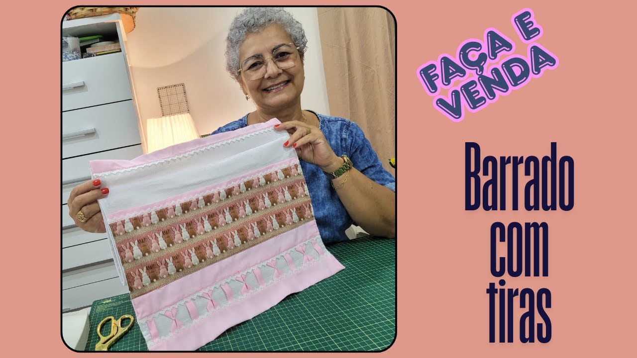 COMO fazer um BARRADO FÁCIL de TIRAS, barado simples