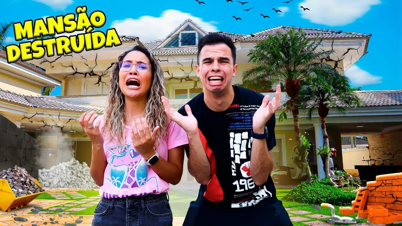 QUEBRARAM A MANSÃO E NÓS FICAMOS REVOLTADOS!!! - VÍDEO DE 1 HORA!