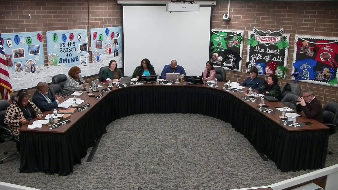 Peoria Board of Education Meeting December 8, 2025