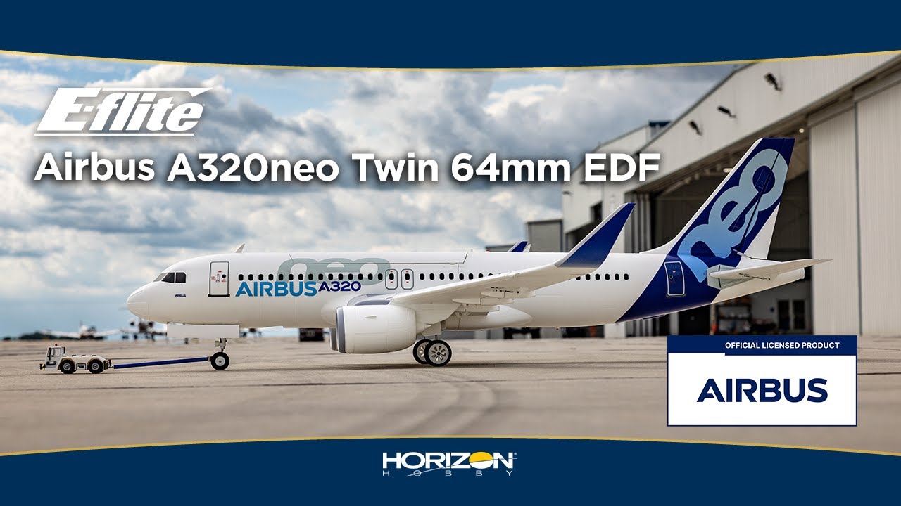 E-flite Airbus A320neo Twin 64mm EDF RC Jet