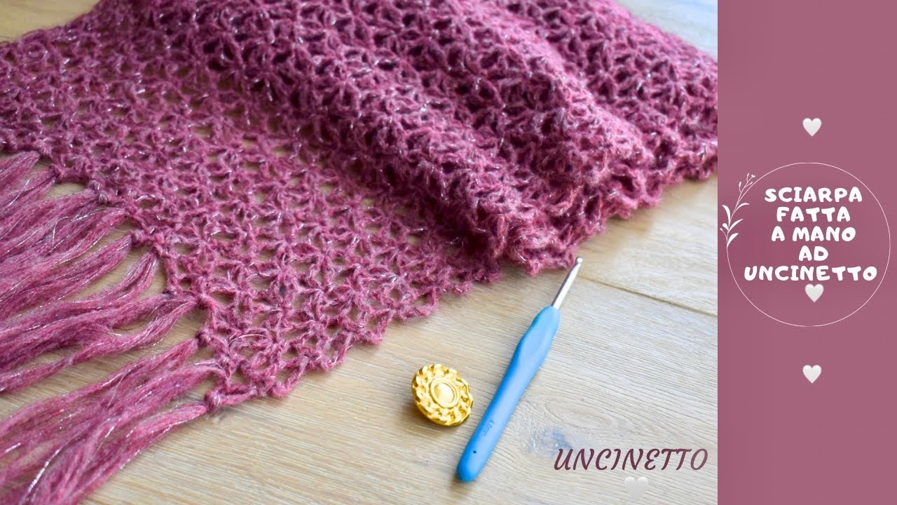 Tutorial sciarpa soffice fatta a mano ad uncinetto stola facile e veloce da realizzare easy crochet