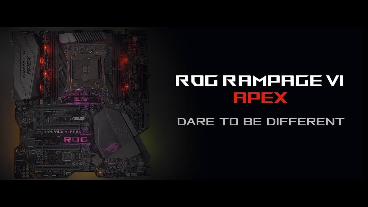 ROG Rampage VI Apex X299 Motherboard &ndash; Dare To Be Different | ROG