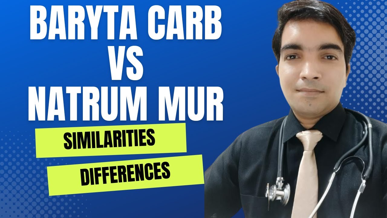 Baryta Carb Vs Natrum Mur, Comparative Materia Medica