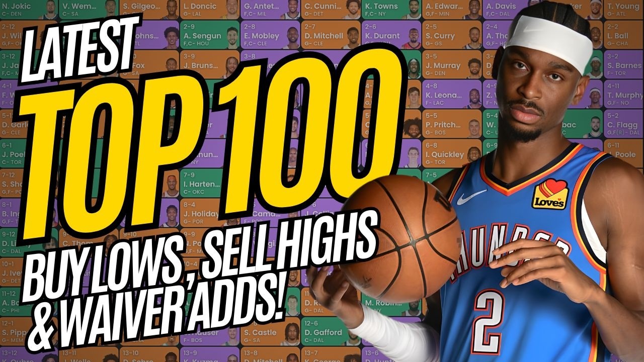 NBA Fantasy Basketball | LATEST Top 100 Rankings | Don't TRADE Without This!