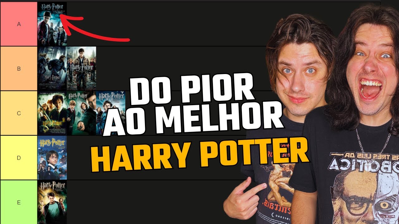 Ranqueando TODOS os filmes do HARRY POTTER! Do pior ao melhor!