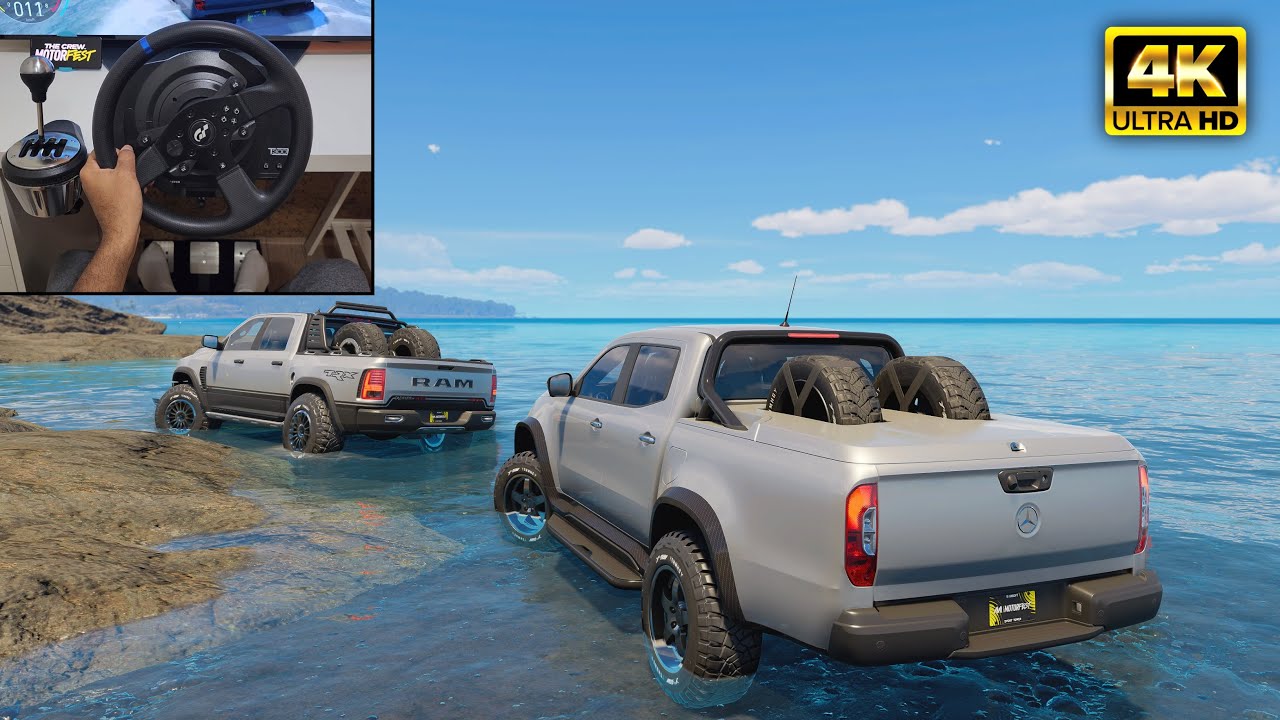 Mercedes X-Class & Ram 1500 TRX | Offroading | The Crew Motorfest | Thrustmaster T300RS gameplay