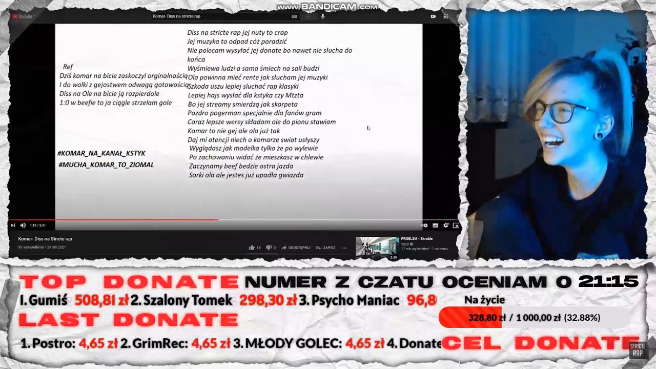 STRICTE RAP SŁUCHA DISSA NA SIEBIE